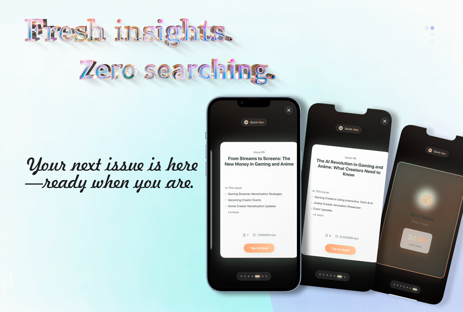 Myzine marketing screenshot 2